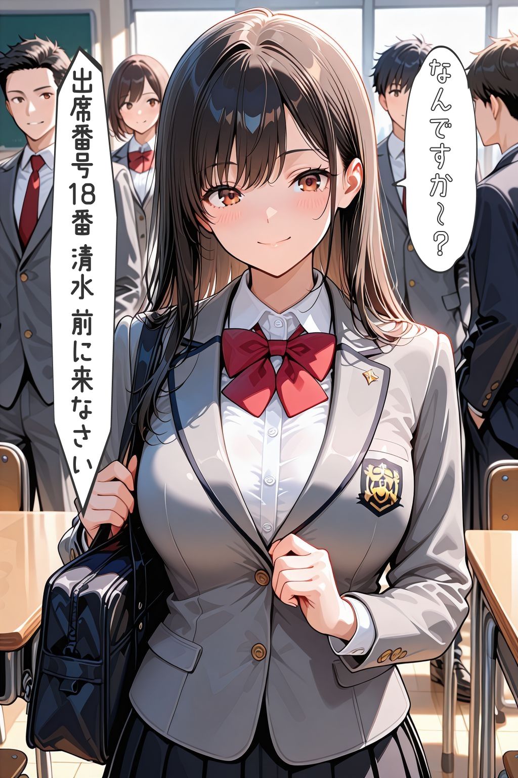 孕ませ学園  遅刻女子を保健の授業と称して公開性指導のサンプル画像 6
