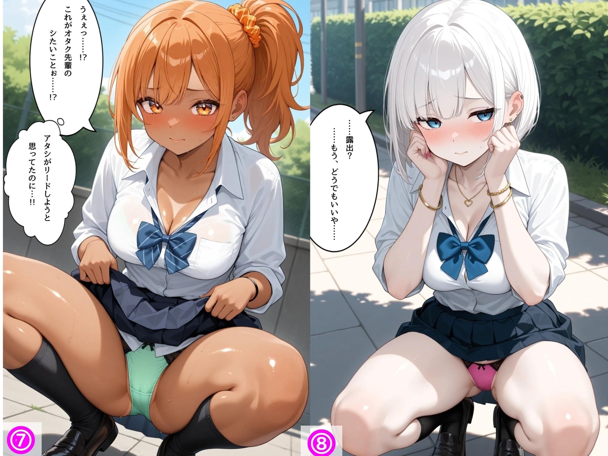 【410枚】野外露出ギャル10人斬りラブデート！ 公衆の面前で全員中出しSEX！【一部セリフ付き】 画像9