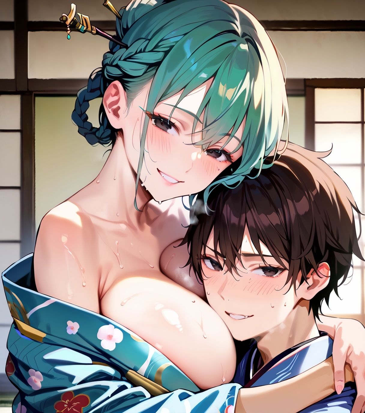美少女着物とどぴゅどぴゅH。2のサンプル画像 6