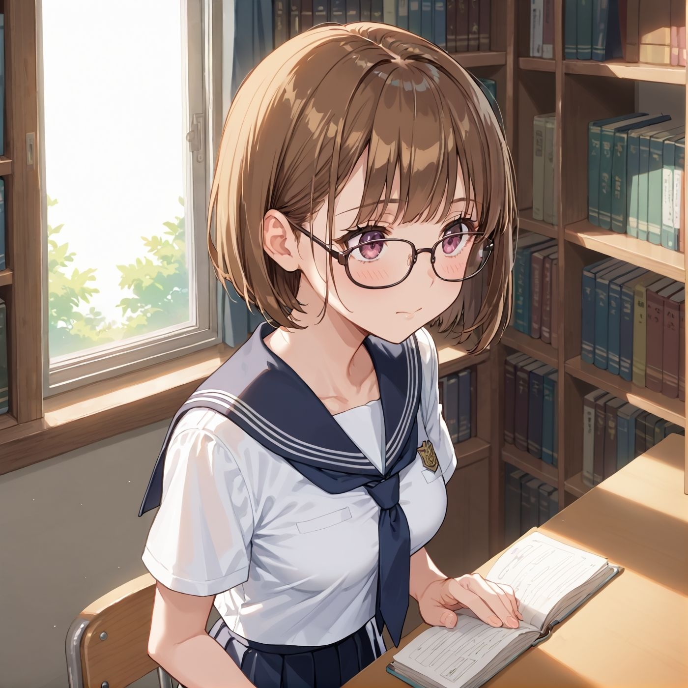 学園性活！図書委員と官能的な秘め事2【メガネ美少女の厳選CG207枚収録】のサンプル画像 6