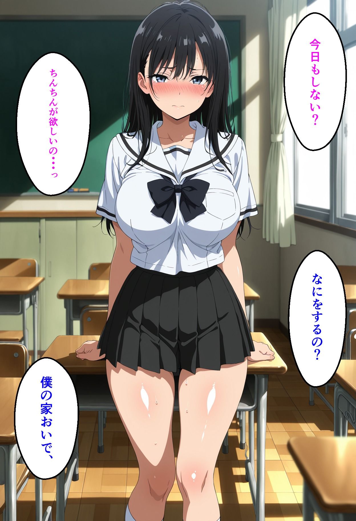【セリフ付き】メス堕ち 冴えない僕が、学年1の美女を落とすまでのサンプル画像 6