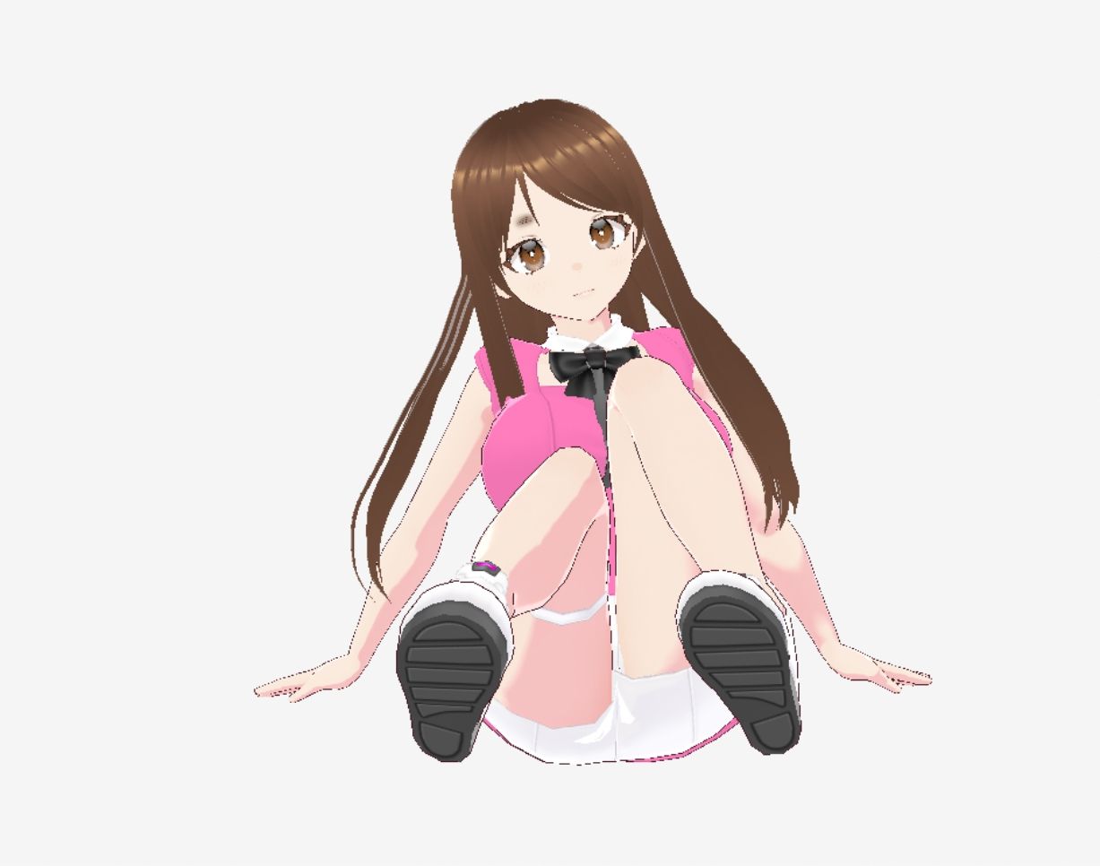 ピンクの洋服の美女が色々なポーズをとっている（セリフなし  3DCGモデル  イラスト集）のサンプル画像 6