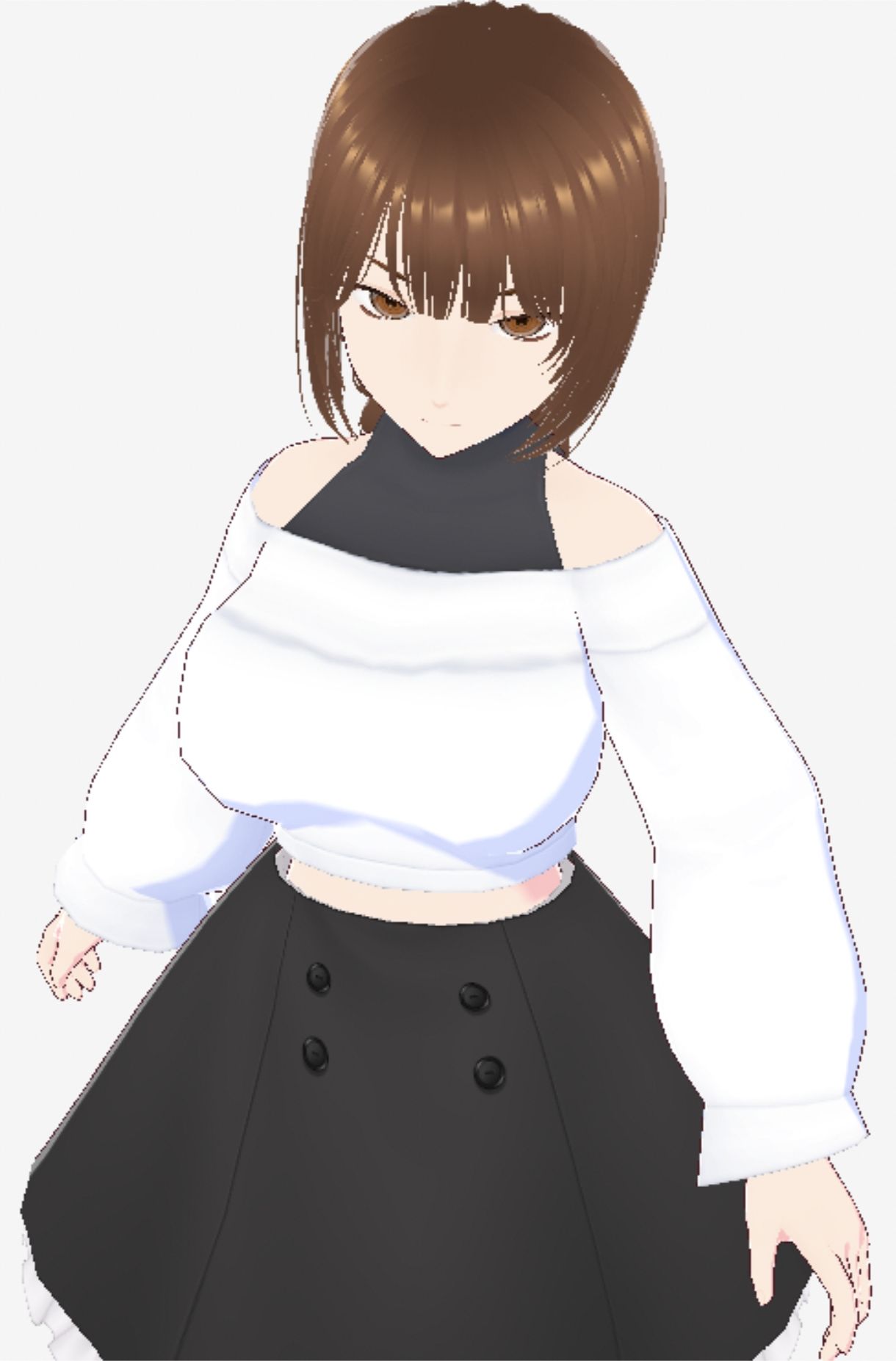 ツンデレっぽい巨乳のお姉さん(セリフなし 3DCGモデル イラスト集)のサンプル画像 6