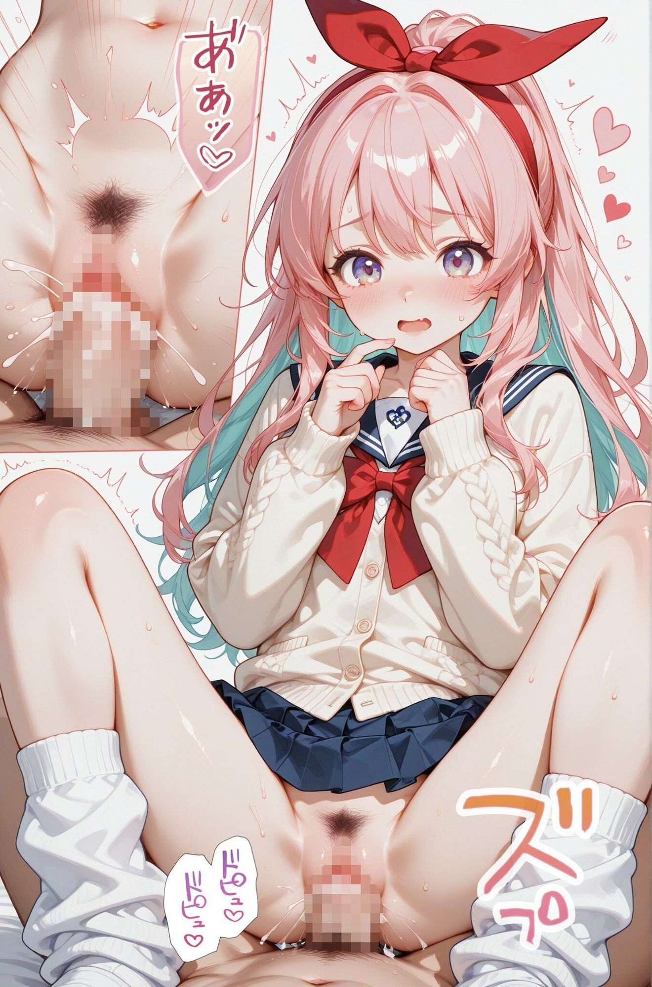 萌え萌えJ◯女体観察2  まん毛未処理お○んこを見せてください！…からの種付け連続絶頂！ 画像4