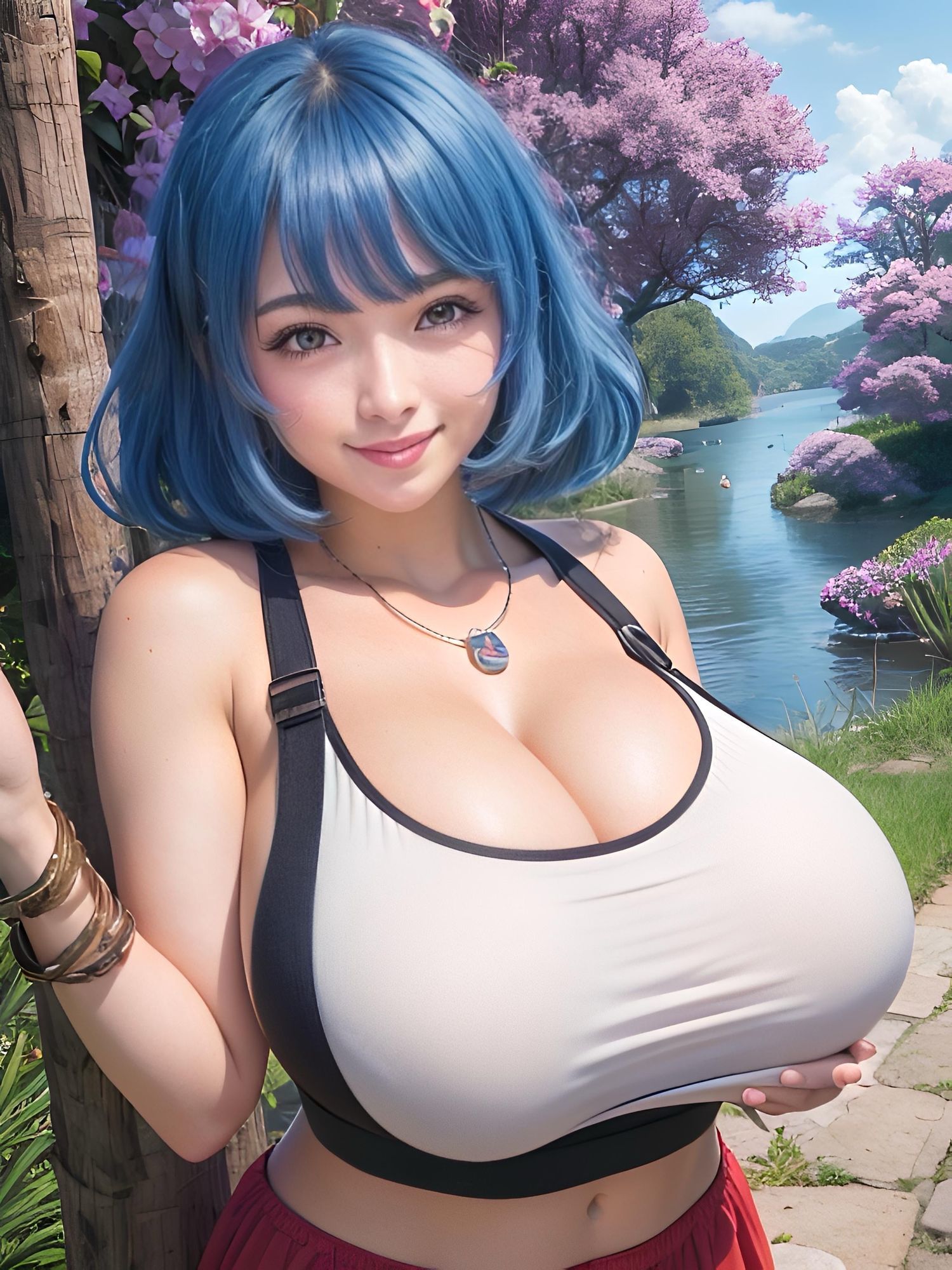 タンクトップ爆乳のサンプル画像 6
