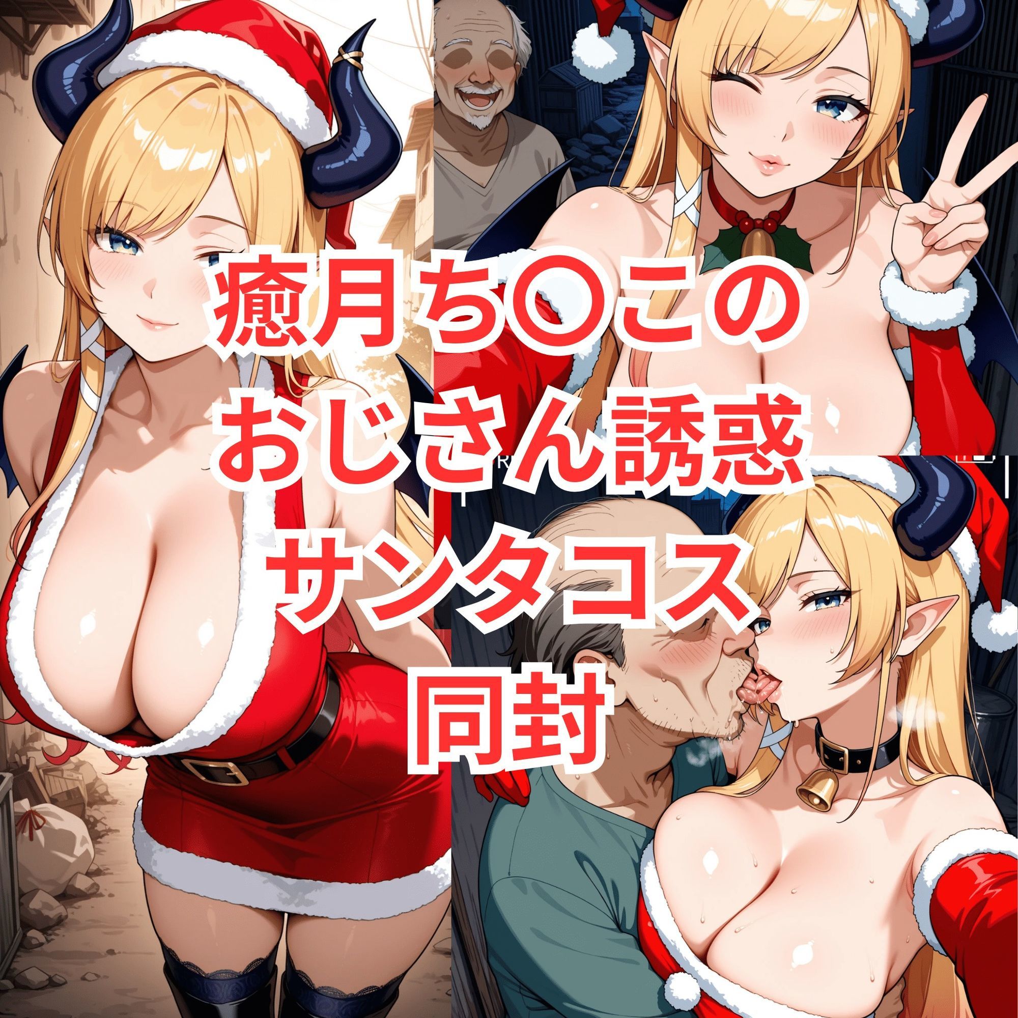 ショタ狩りしてたサンタノ〇ルをお仕置きセックス＋サンタ癒月ち〇こと路地裏のおじさん達の画像6