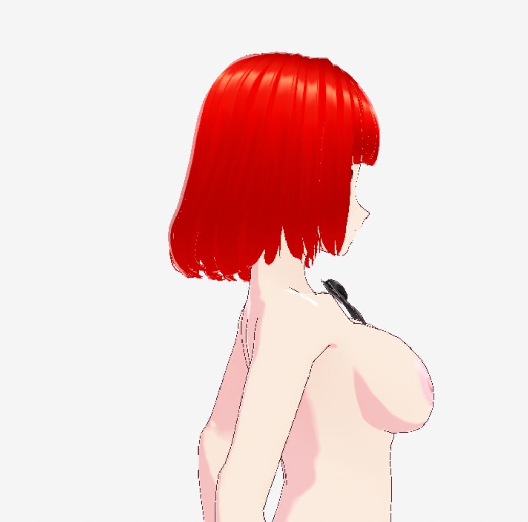 赤い美女(セリフなし 3DCGモデル イラスト集)のサンプル画像 6