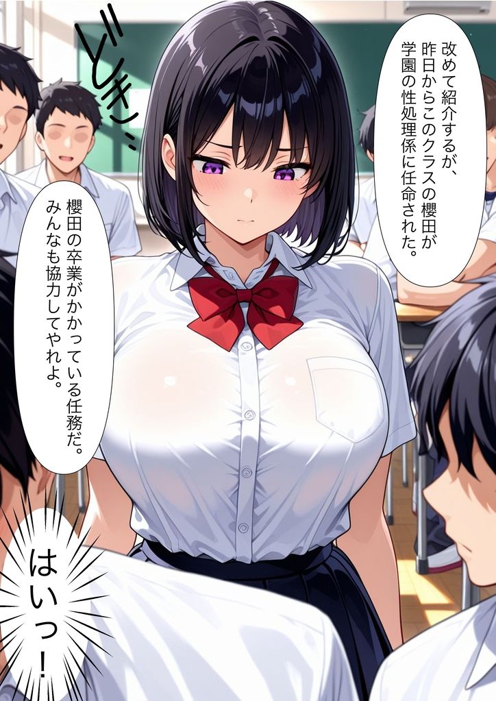 性処理係に強●任命された女子校生〜毎日ザーメンまみれの学園奉仕〜 画像6