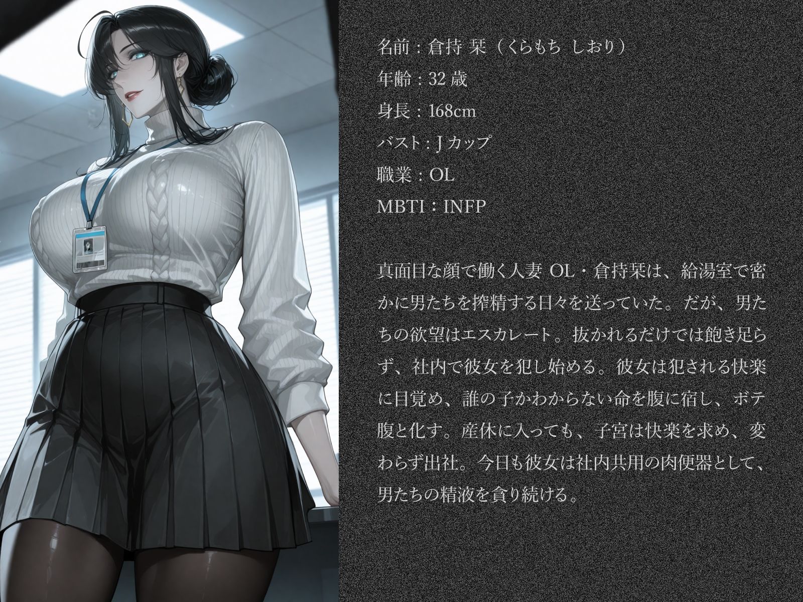 給湯室で搾精してた人妻OLボテ腹社内共用肉便器堕ち 画像10