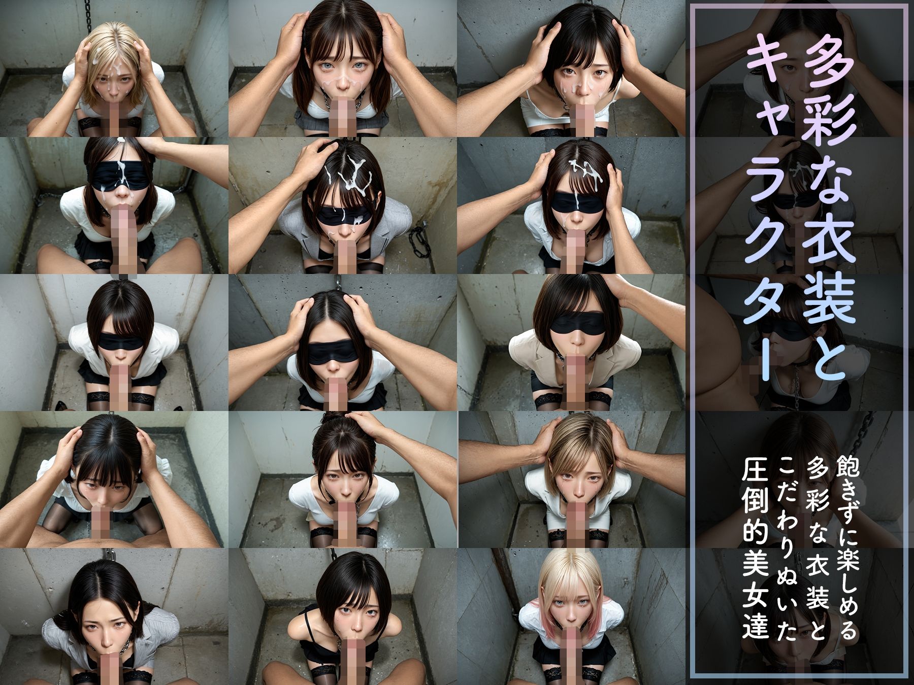【音声付4K動画】夢幻 精飲肉便器 美人OL ニーハイストッキング編 画像10