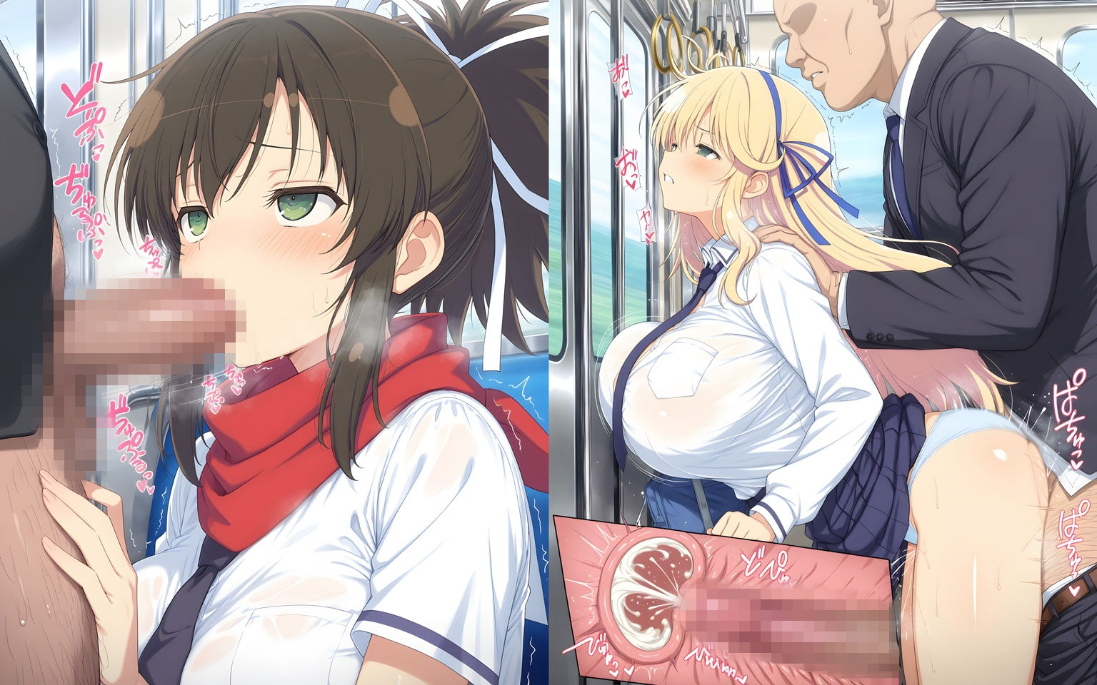 痴●おじさんに屈服する忍少女たちのサンプル画像 6