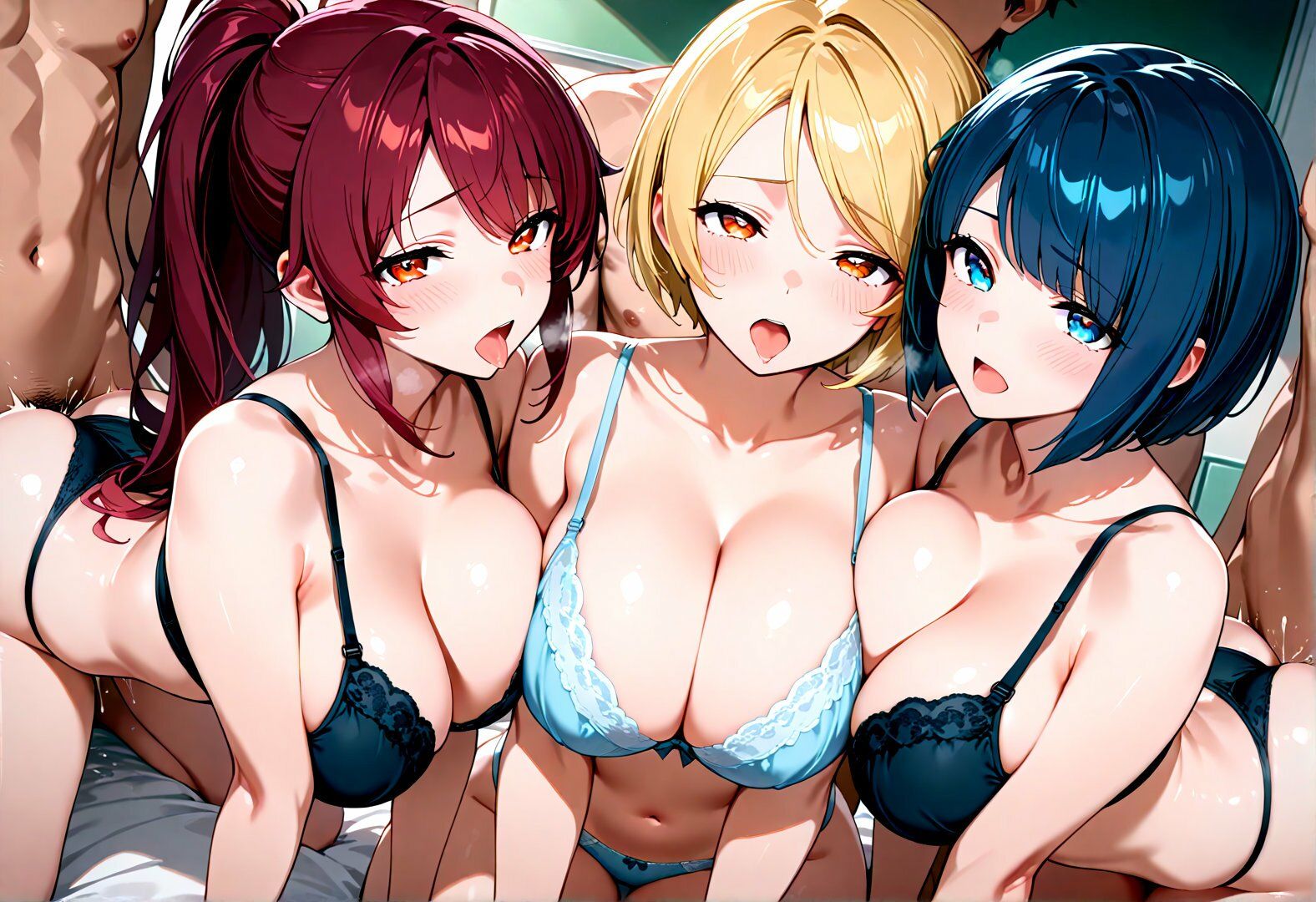 科学部の実験体になった俺は、三人の巨乳JKを蹂躙する 画像8