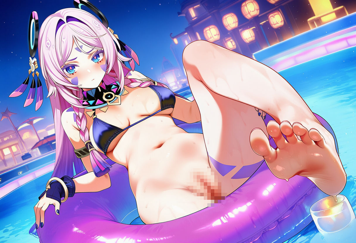 原◯ シ◯ラリ 水着グラビアイラスト集のサンプル画像 6