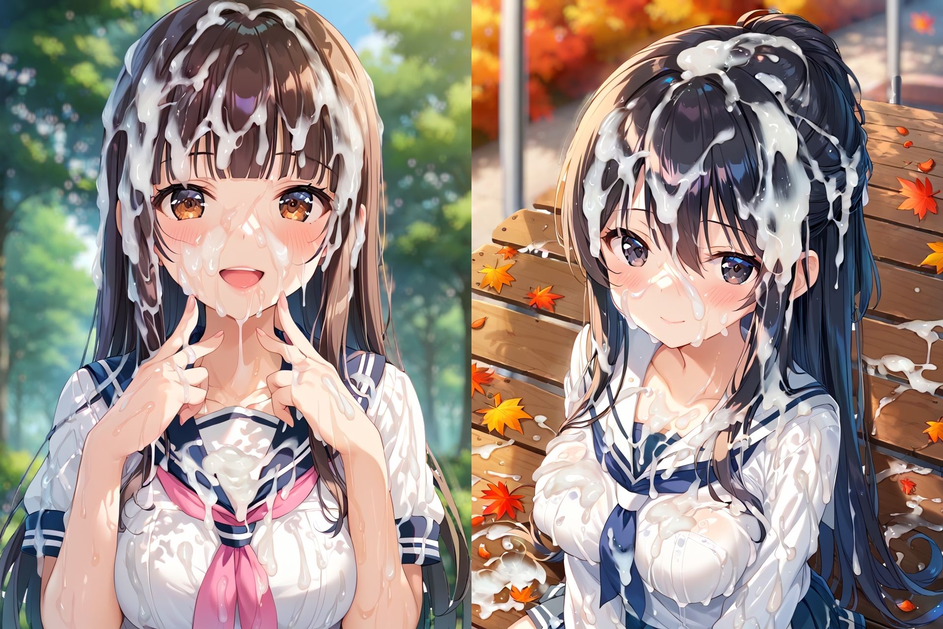 セーラー服ぶっかけCG集3のサンプル画像 6