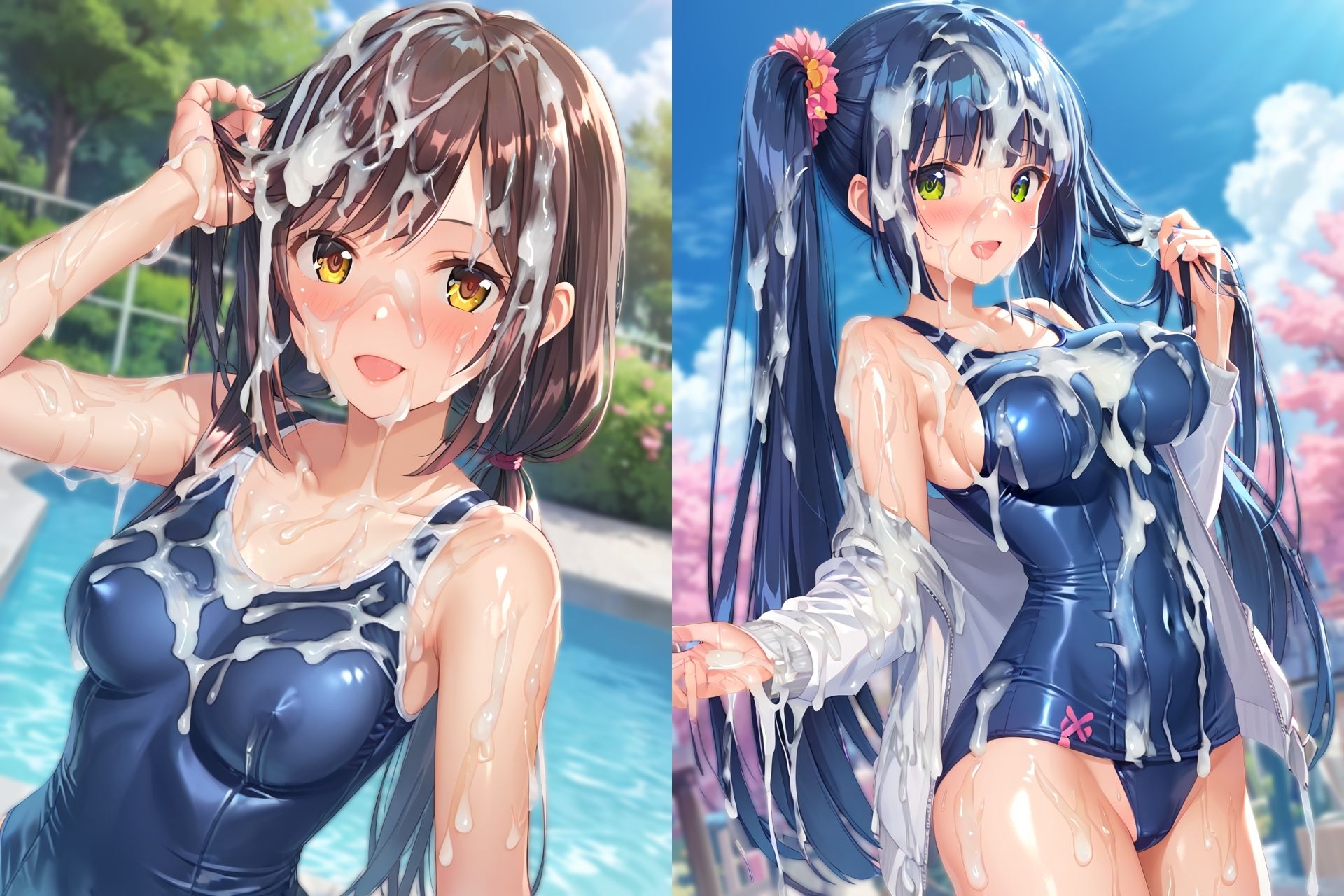 スク水ぶっかけCG集3のサンプル画像 6
