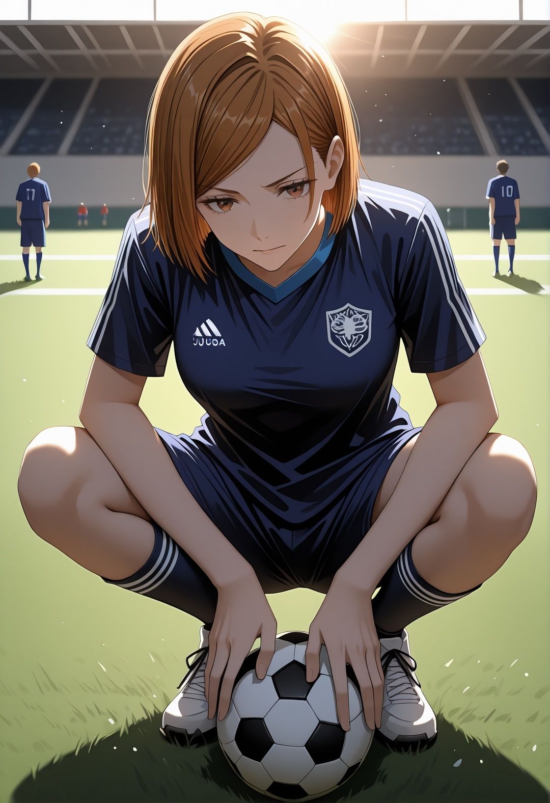 呪術◯戦釘崎野◯薇催●学園プール露出凌●パロディ 制服パンチラとスク水ぶっかけ満載CG集 画像7