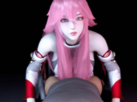 【100円】主観で見る原神の八重神子のフェラチオ宣伝用動画　アニメ画像