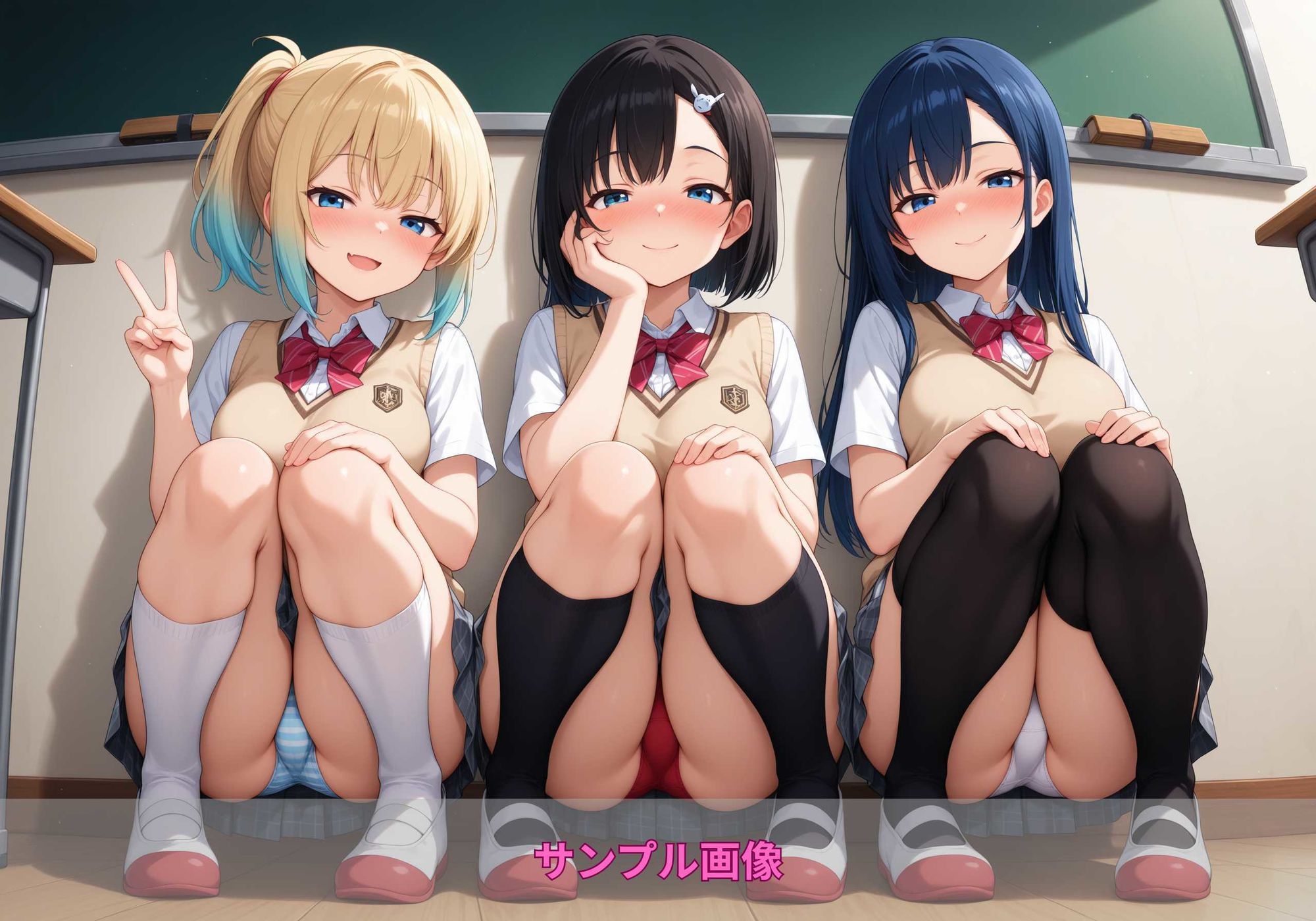 しゃがみパンツガールズのサンプル画像 6