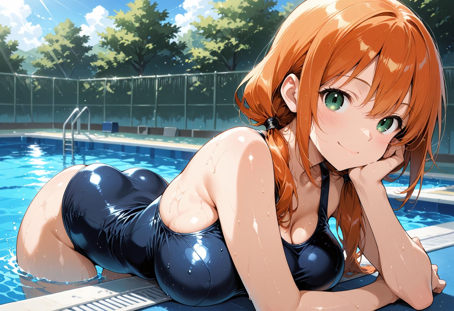 【セリフ付き】スク水女子校生快楽堕ちー先輩に秘密の性指導で開発される 画像7