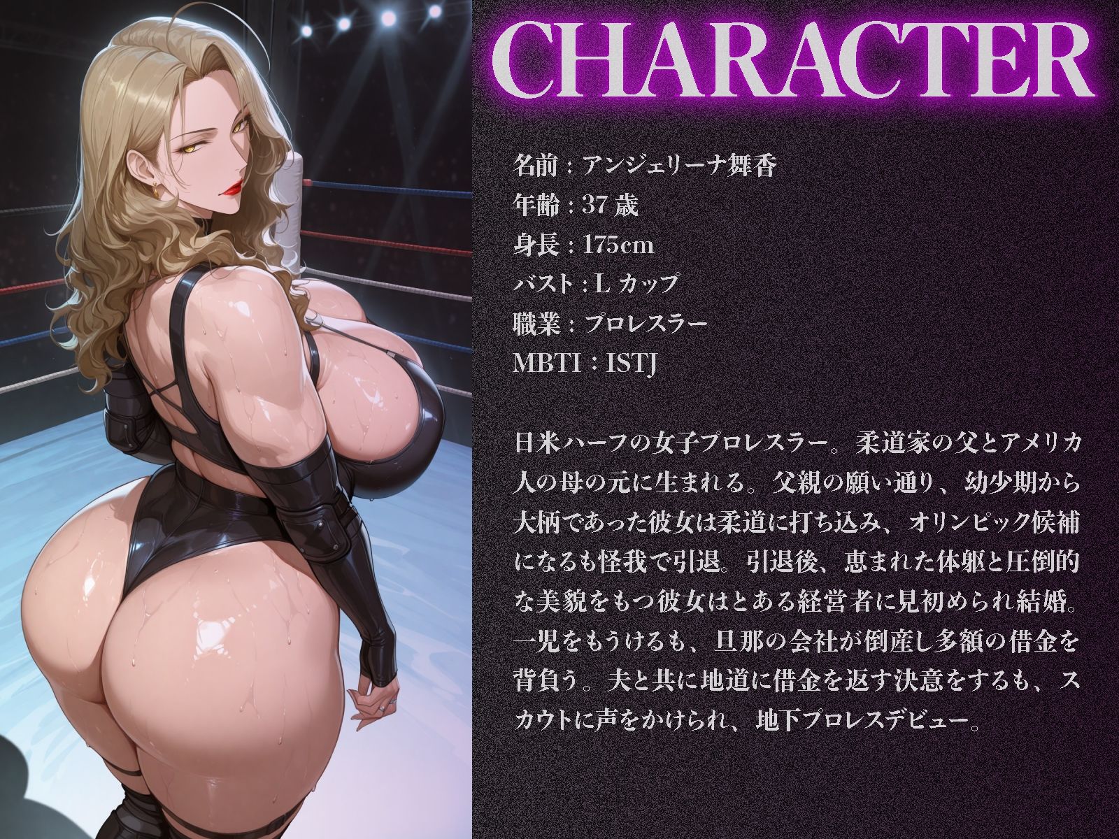 爆乳人妻プロレスラー、試合中に肉便器に堕ちるまで、の画像2