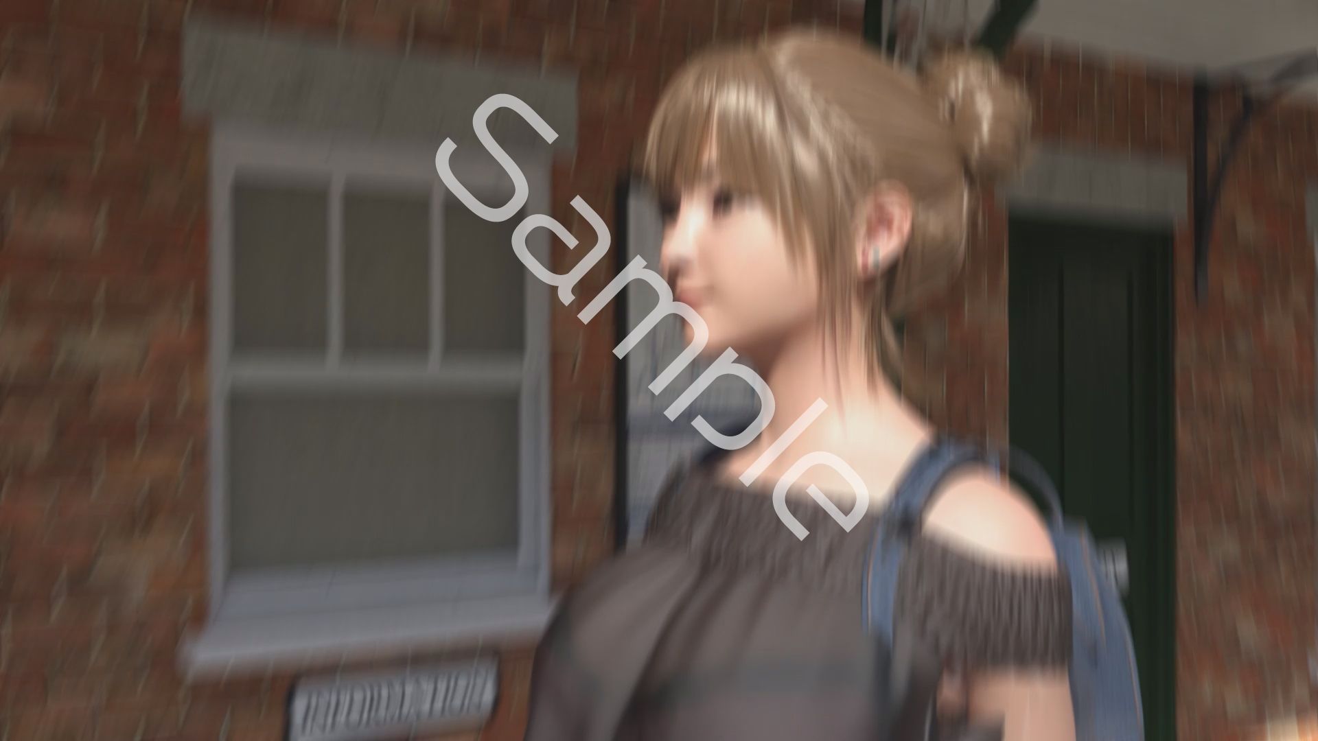 一ノ瀬廻里・私服登校日の通学途中の駅の階段でスカート内逆さ撮り盗撮の被害に遭う:PV02（黒サテン地ピンク水玉パンティ） (dcg jp-006)