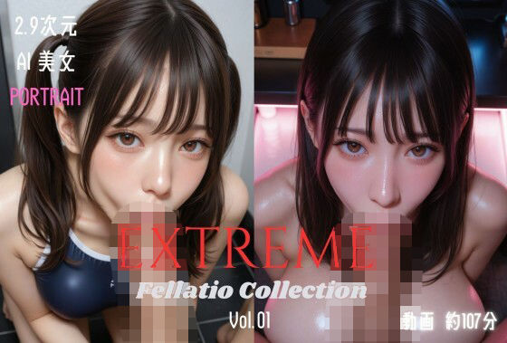 《d_741789》2.9次元AI美女 PORTRAIT EXTREME Fellatio Collection VOL.01 AI SEX 動画集のパッケージ画像