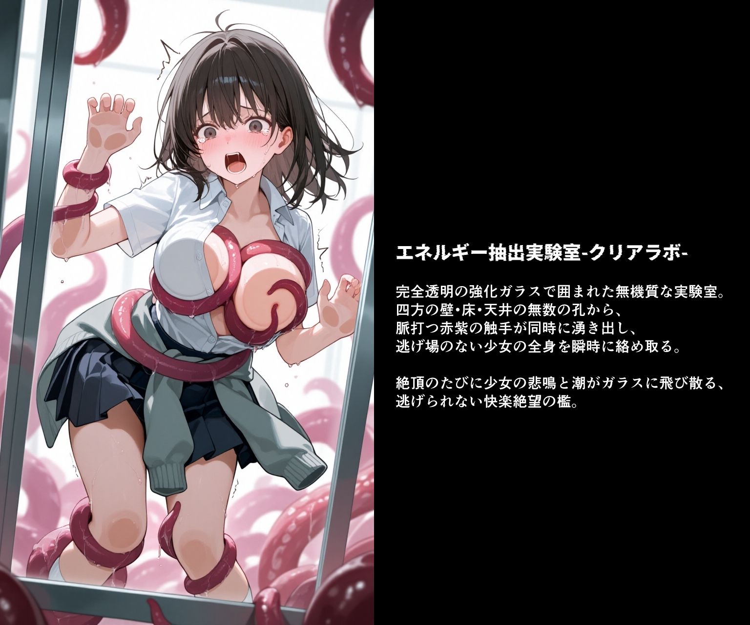 触手ノ生贄 -逃げ惑う少女達は拉致され、絶望の凌●連鎖に堕ちる-のサンプル画像 6