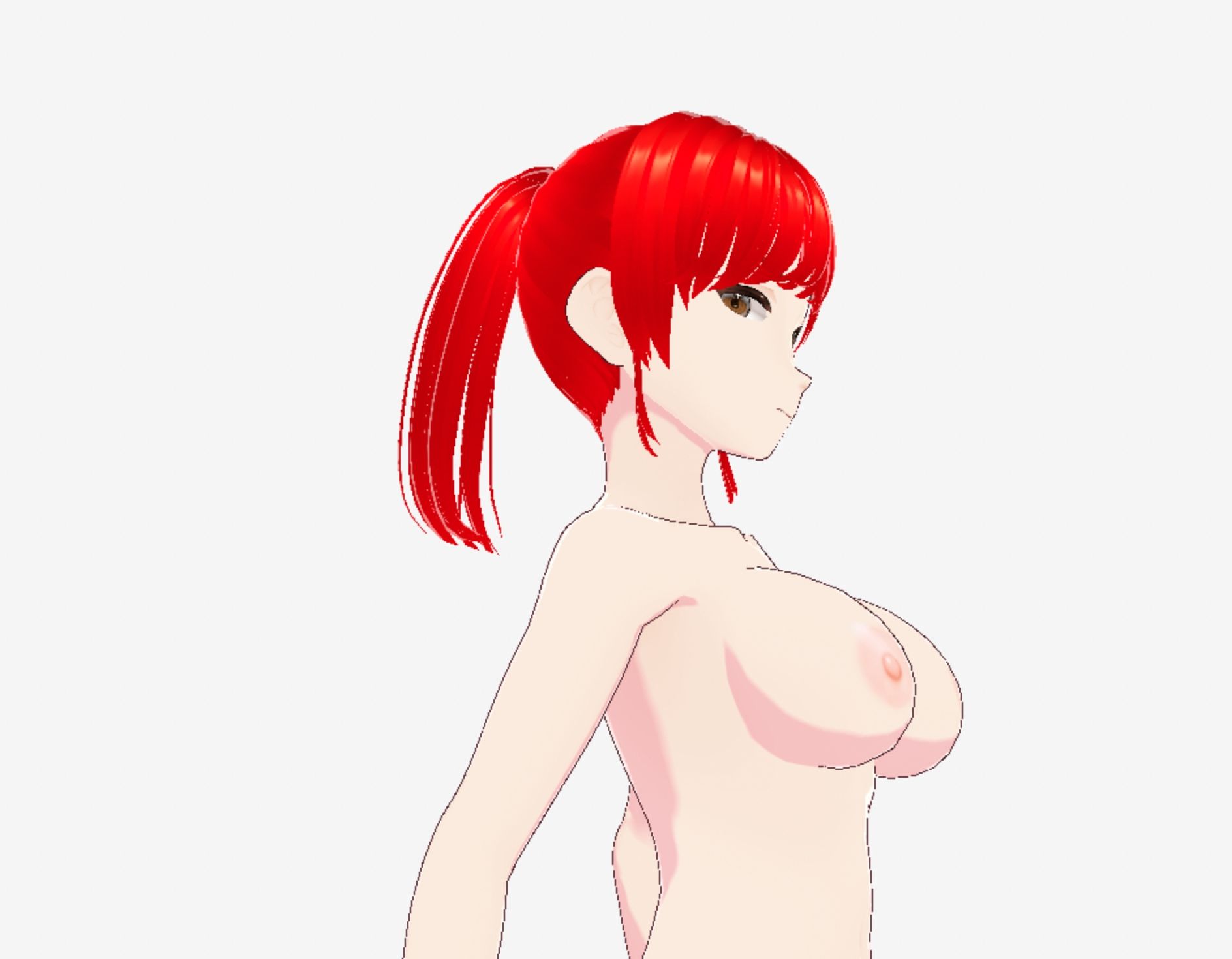 赤髪の美女戦士(セリフなし 3DCGモデル イラスト集)のサンプル画像 6