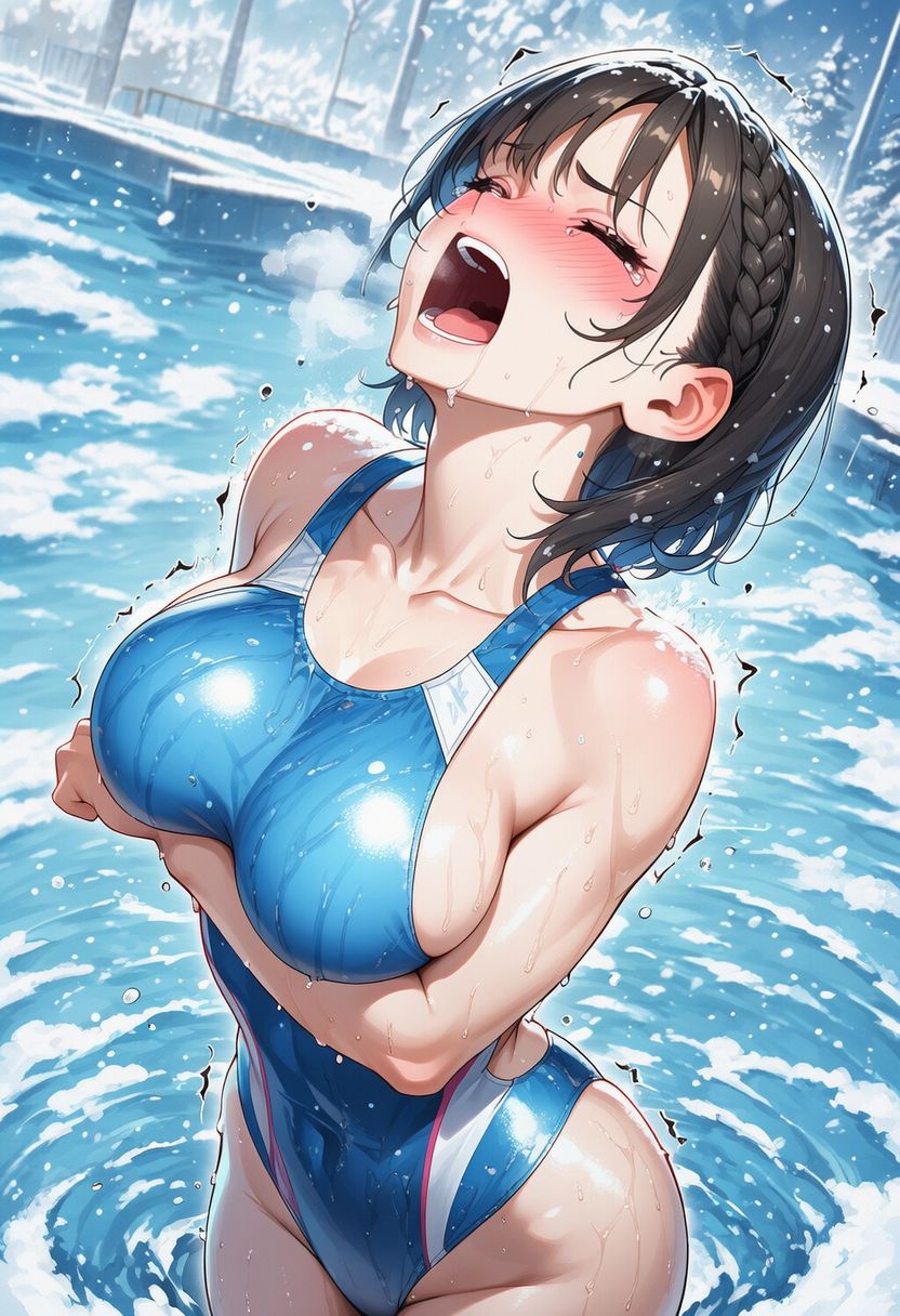 真冬の寒中水泳 〜ハイレグ少女の試練〜のサンプル画像 6