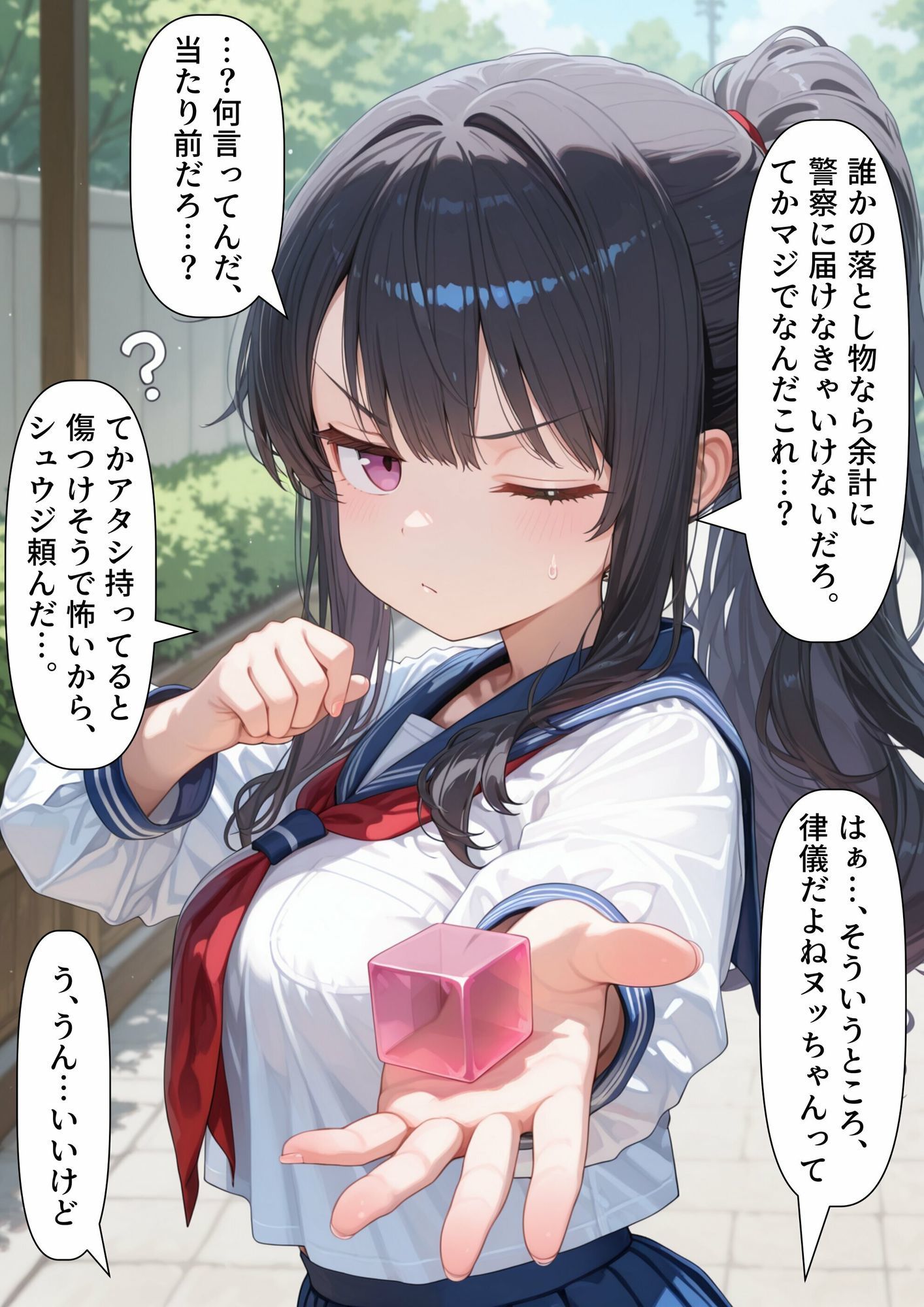 TS2作品セット7（【寄生】生意気な後輩の中に触手が入っていった話・【入れ替わり】両片思いの幼なじみと不思議なピンクのキューブ）のサンプル画像 6