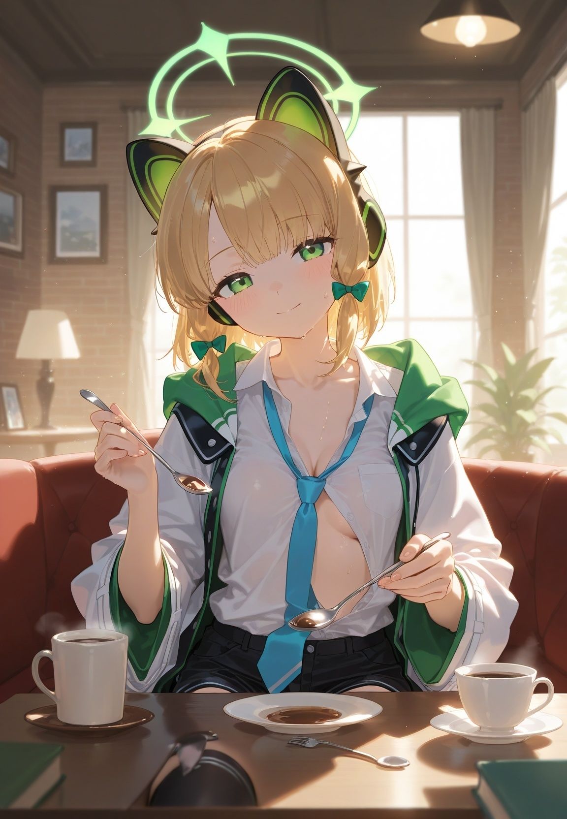 声かけられてお茶しただけなのに・・・簡単にお持ち帰りされて種付け調教されちゃう件www ブ〇ーアーカイブ 3の画像2