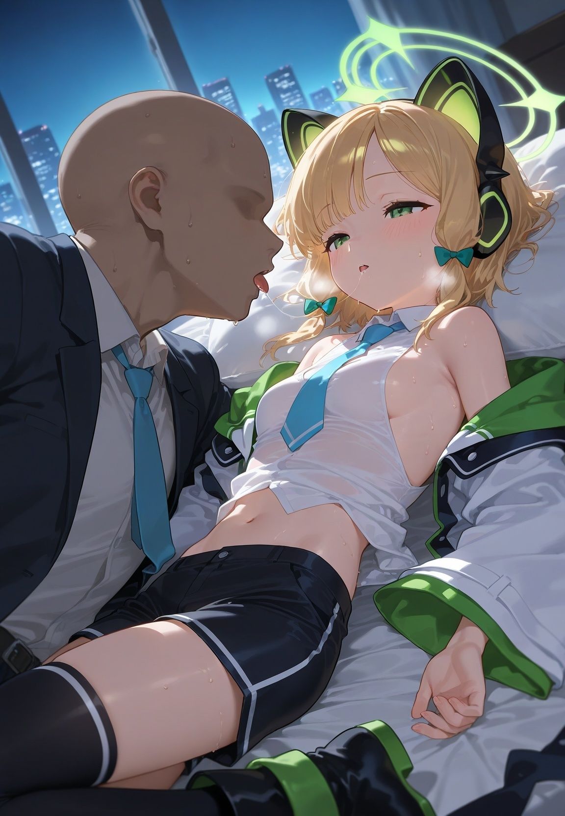 声かけられてお茶しただけなのに・・・簡単にお持ち帰りされて種付け調教されちゃう件www ブ〇ーアーカイブ 3の画像3