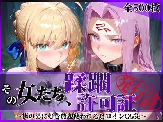 《d_745278》その女たち、蹂躙許可証発行済み -街の男たちに好き放題使われるヒロインCG集- セ●バー＆ラ●ダー編のパッケージ画像