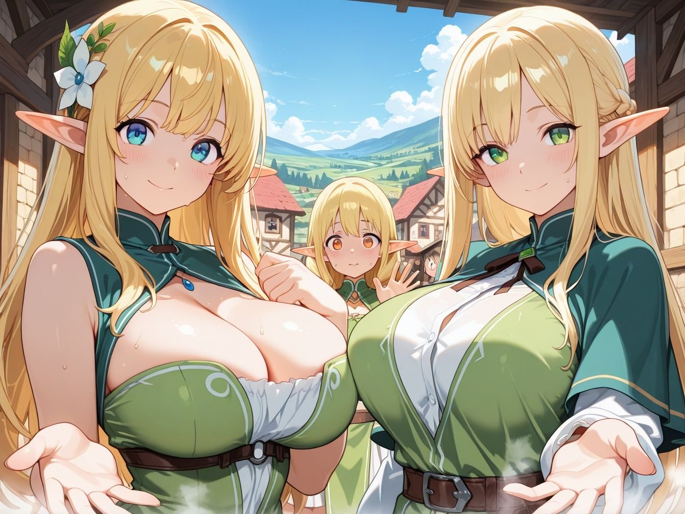 エルフの里へようこそ！エルフ達のエッチなおもてなしver・2のサンプル画像 6