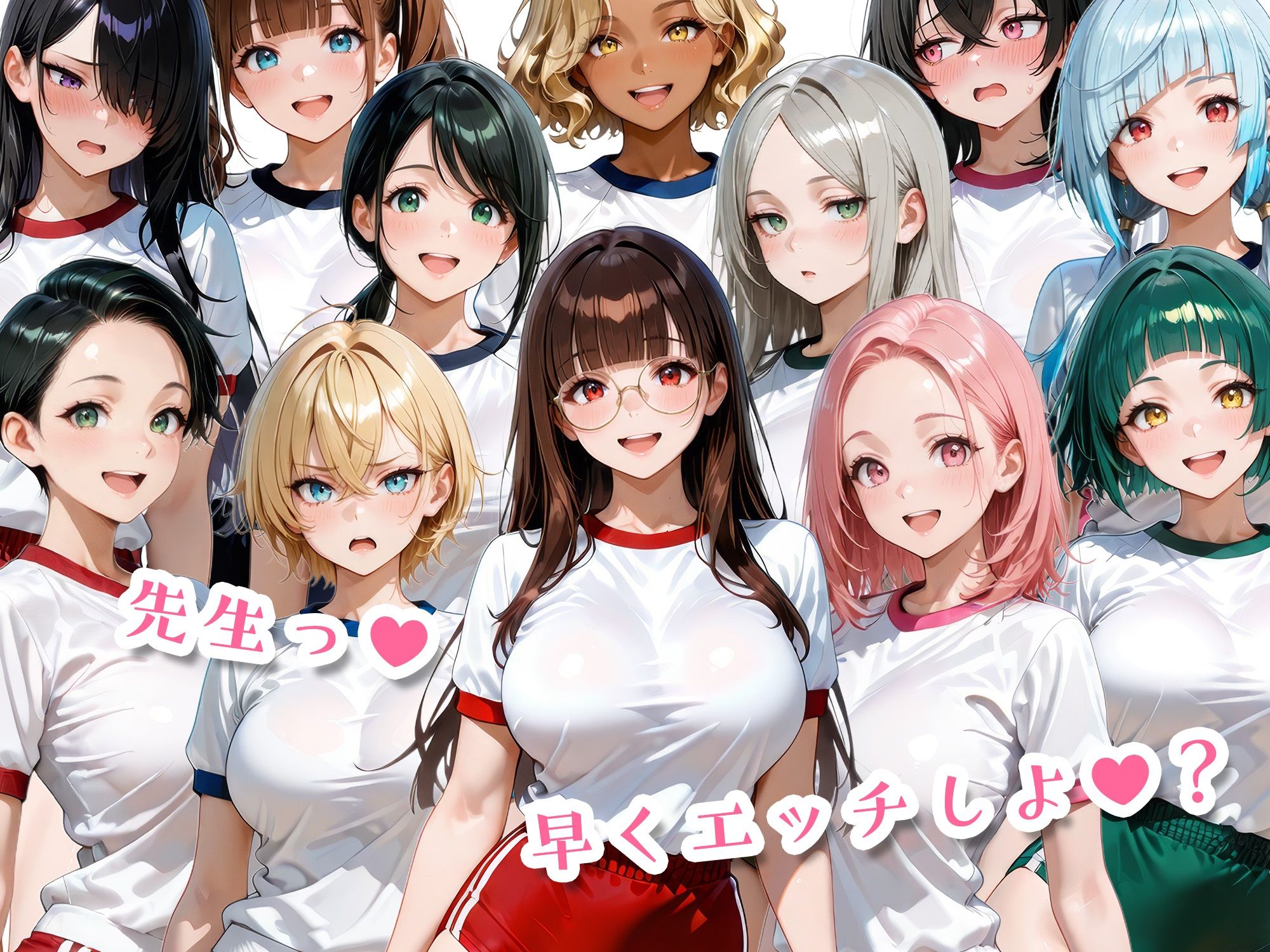 12人のブルマ体操服JKと毎日セックスしまくりな体育教師 画像10