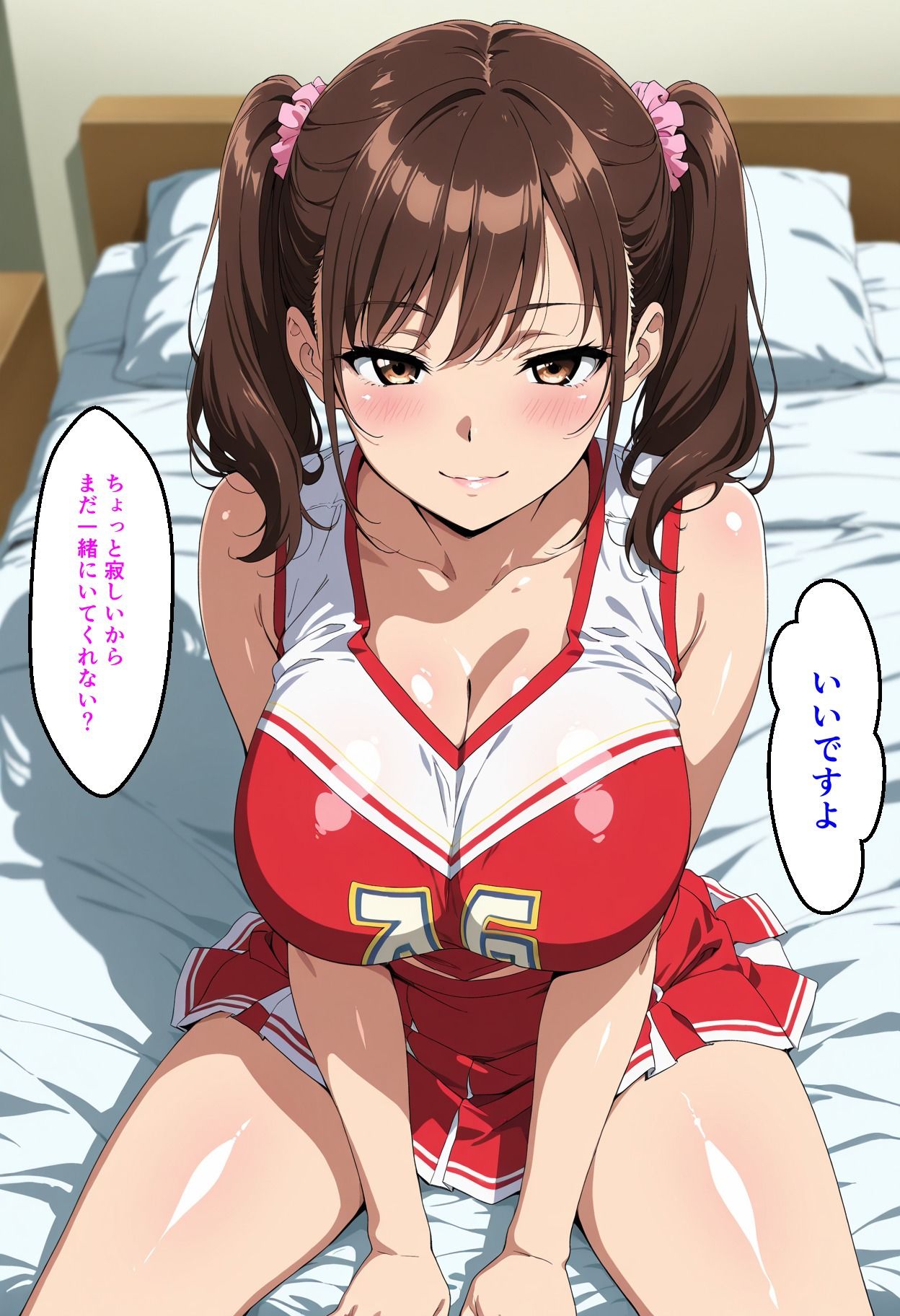 【セリフ付き】チアリーダー2人に囲まれた新入生マネージャーのエロい毎日の記録のサンプル画像 6