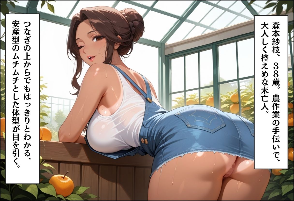 引っ越してきた田舎町がムチムチ熟女だらけだった話 〜農作業着の熟女たちとビニールハウス密室種付け編〜 | 週末の背徳者 サンプル画像5枚目