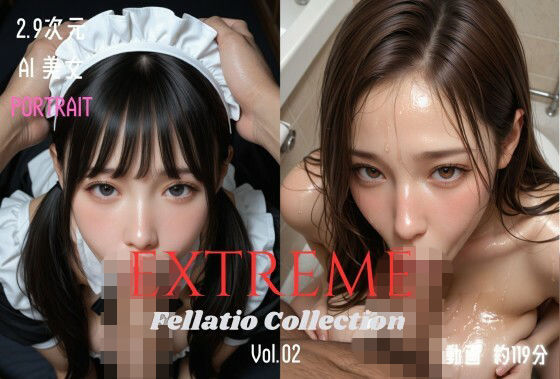 《d_748140》2.9次元AI美女 PORTRAIT EXTREME Fellatio Collection VOL.02 AI SEX 動画集のパッケージ画像