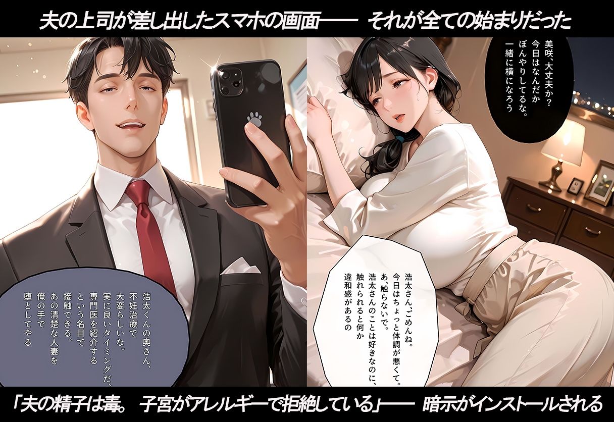 不妊治療と騙されて上司に中出しされ続けた妻 | 制服図書館 サンプル画像2枚目