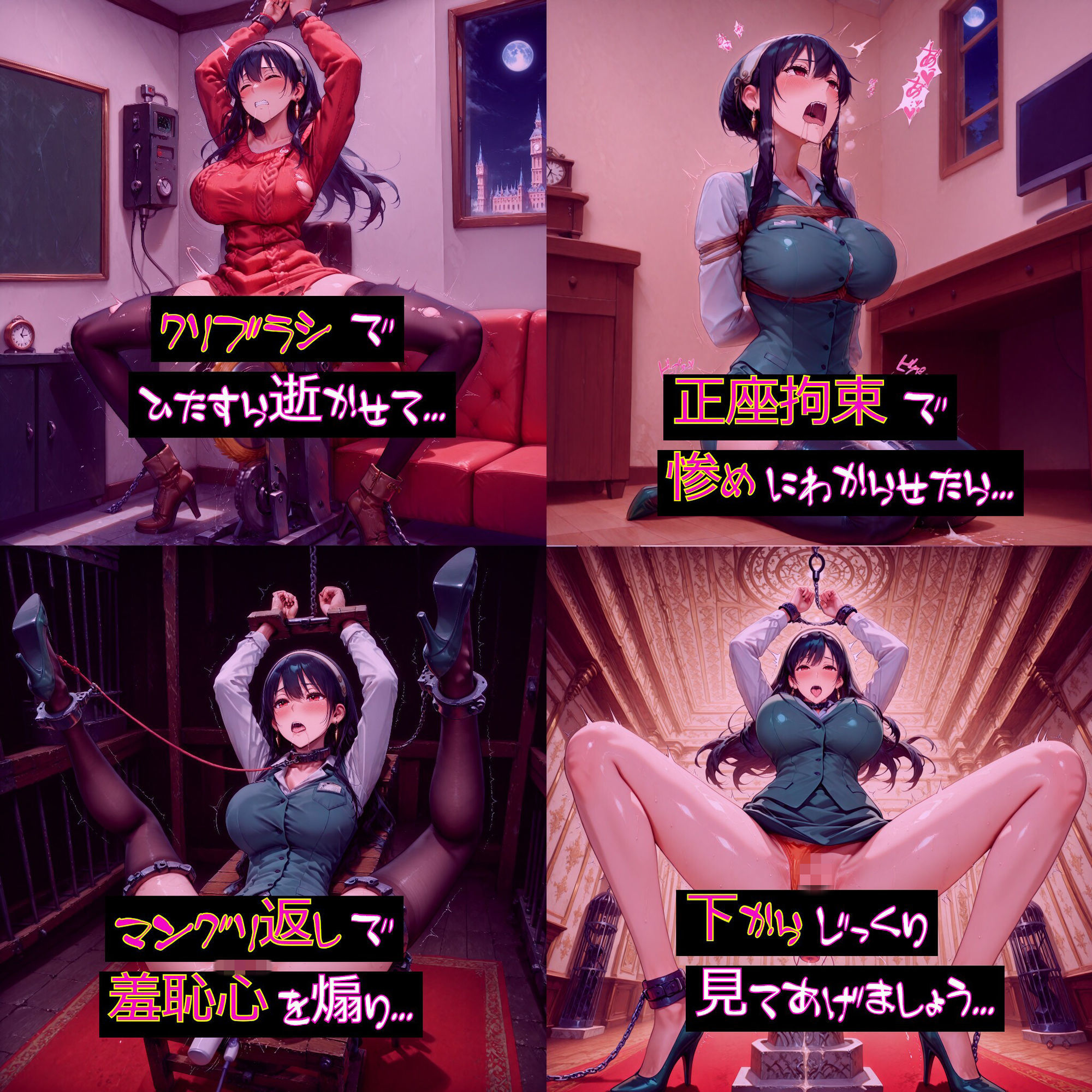 【衣装多種】ヨ〇さん、限界突破の連続絶頂。絶頂の嵐にのたうち回りだらしなくアヘ顔を晒す究極の陥落_玩具オナニー編のサンプル画像 6