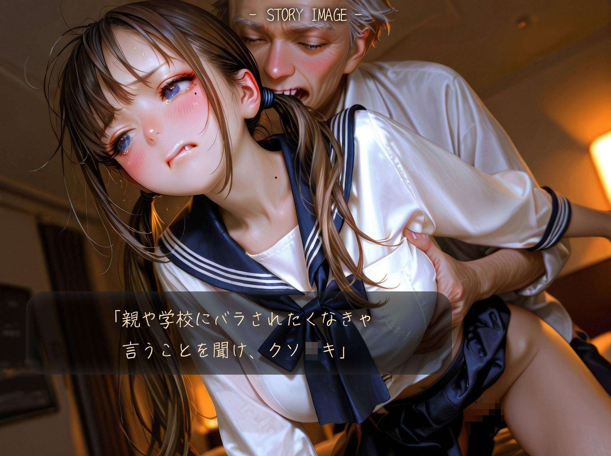 【静止画】担任の先生にパパ活がバレてラブホで脅迫セックス!【動画】の画像2