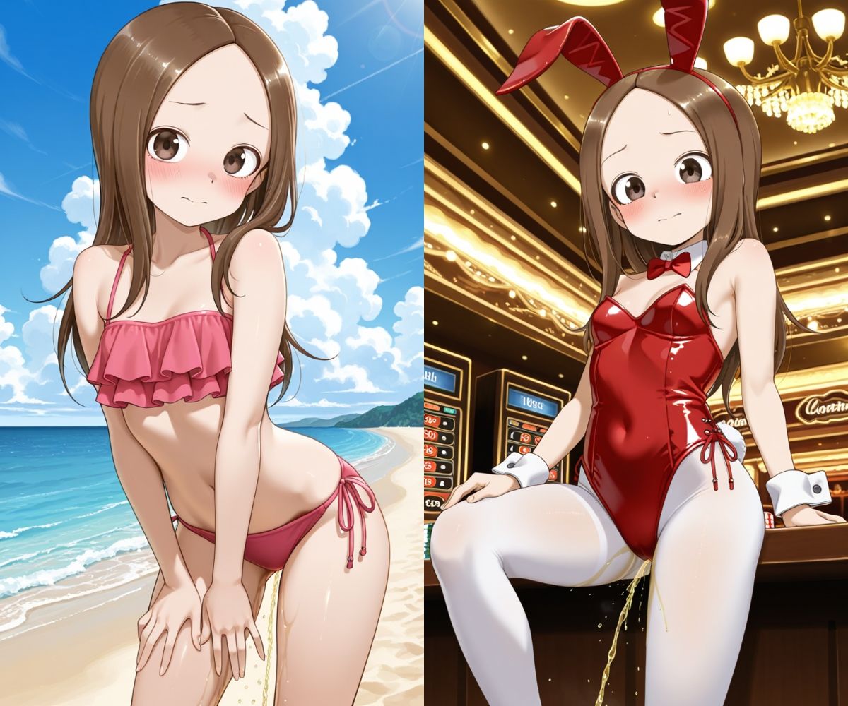 おしっこお漏らしチャレンジ【高〇さん コスプレ編】のサンプル画像 6