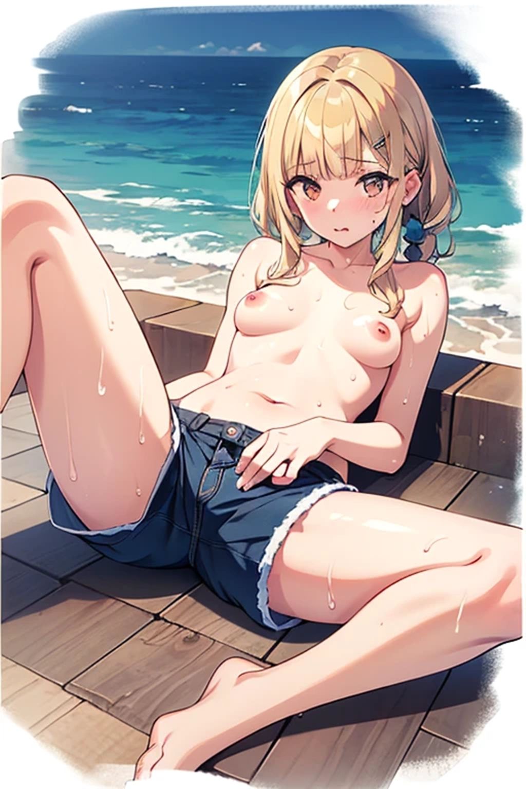 普乳の男水着ちゃれんじ！のサンプル画像 6