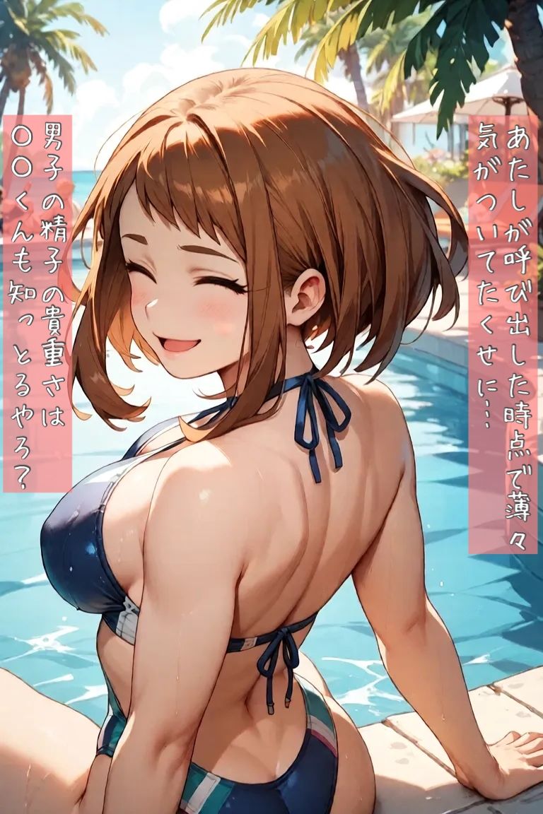 麗〇お茶子と海辺でエッチ 画像7