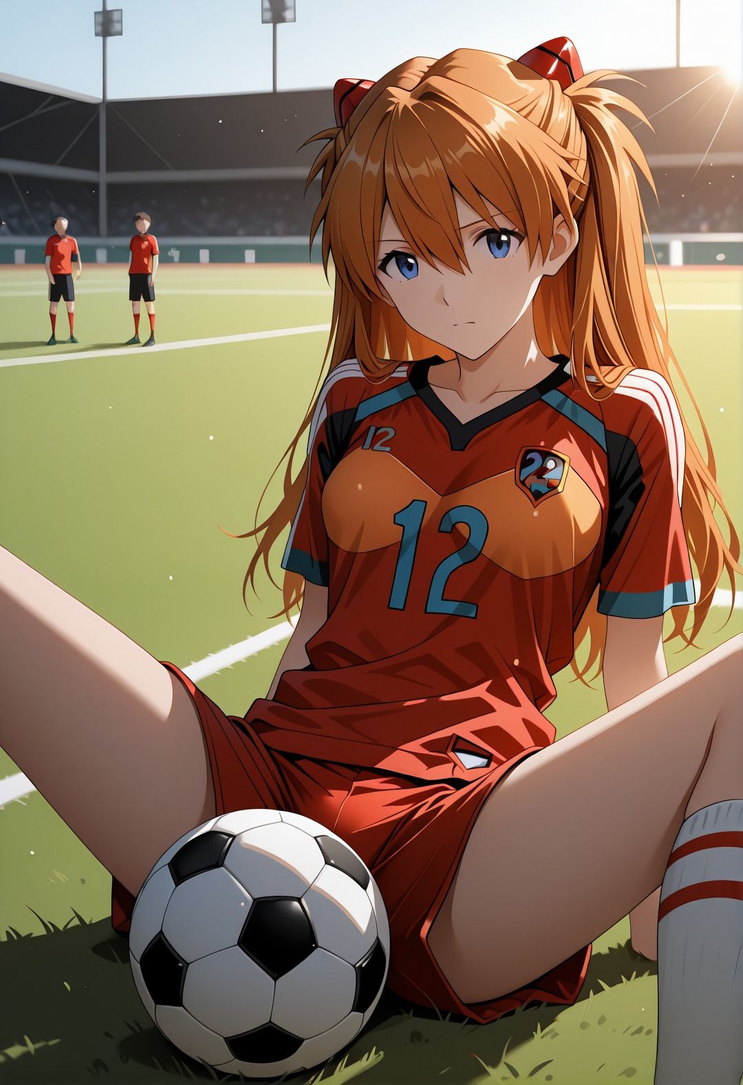 エヴ◯ンゲリオンア◯カ催●学校プール露出凌●パロディ 制服脱衣と水着野外セックス満載CG集 画像9