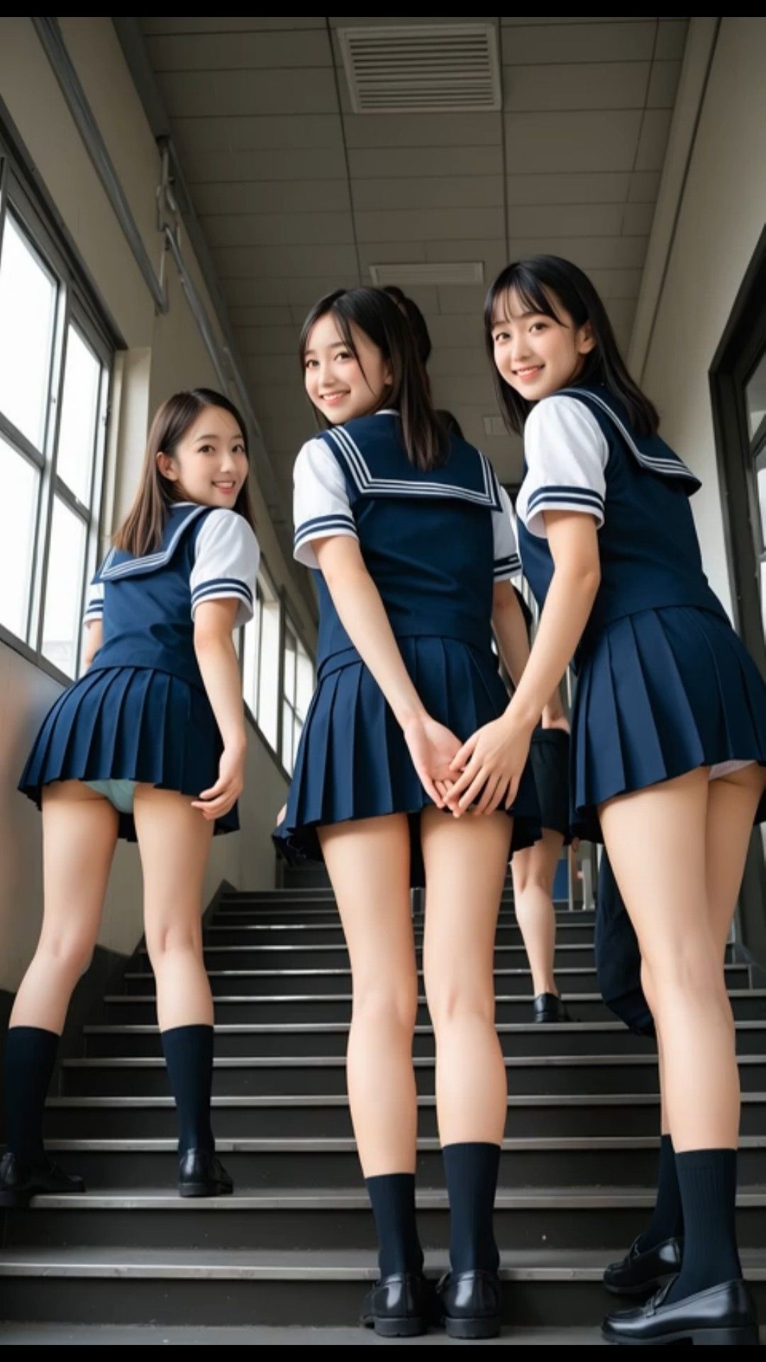 【動画8作品 1時間超】JK制服女子のパンチラ総集編・超特大ボリューム版のサンプル画像 6