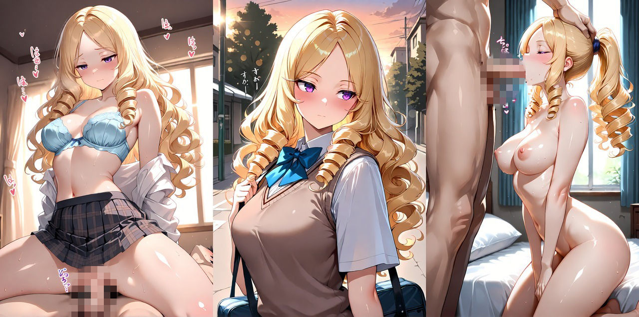【金髪巨乳お嬢様と廃校での性生活】〜放課後の密室調教〜【高画質4K】のサンプル画像 3