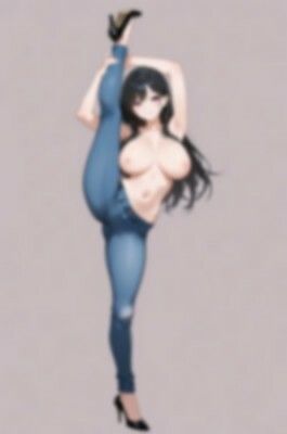 【裸ジーンズ女子】カッコいいポージング詰め合わせのサンプル画像 6