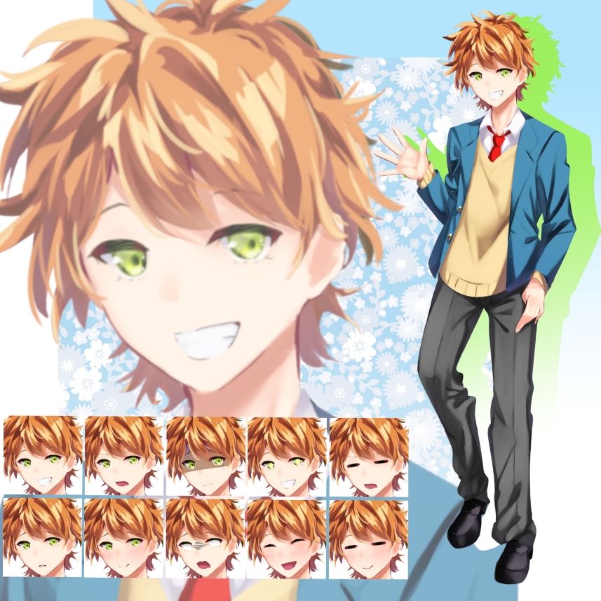 立ち絵素材 学園セットのサンプル画像 6