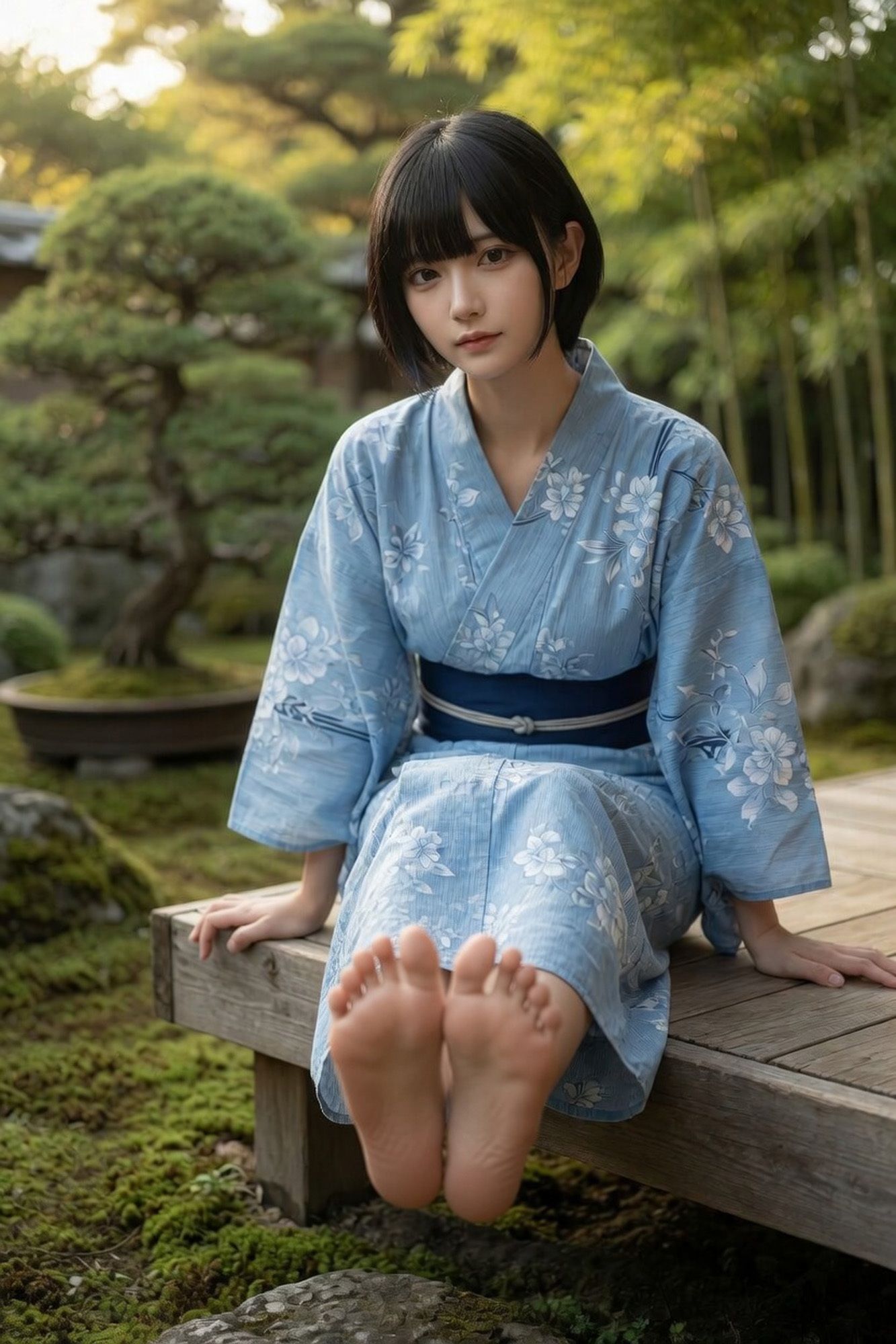 Mio ― 温泉旅館の夜 〜裸足のヨガ講師と秘密の湯〜のサンプル画像 6